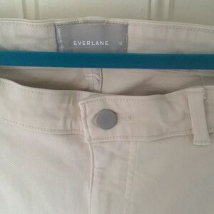 Everlane The Straight Leg Crop Pants Sandstone Beige Women's Size 18 Short, New